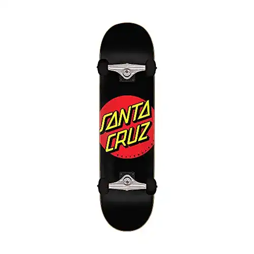 Skateboard Santa Cruz Classic Dot Full Sk8 Completes in Schwarz