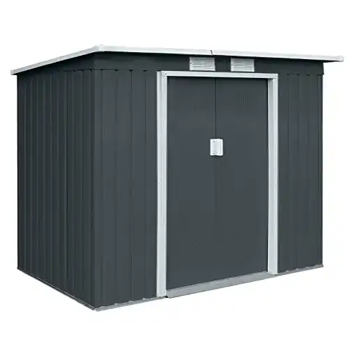 Gerätehaus aus Metall Hattoro P100 für den Garten