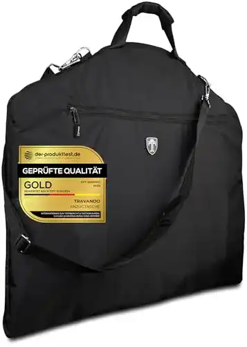 Travando Anzugtasche mit Laptopfach für 15 Zoll und Schultergurt