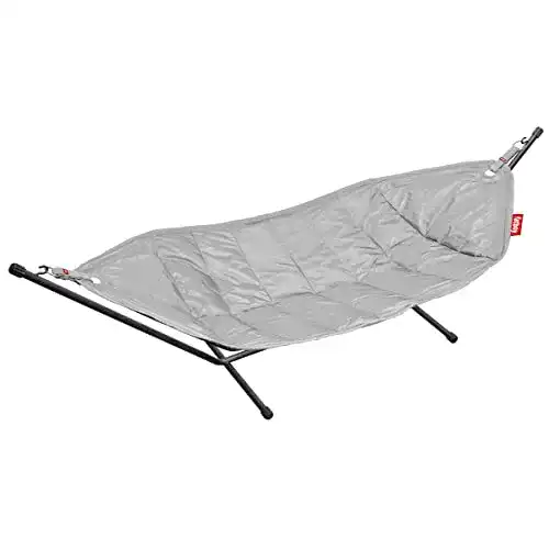 Outdoor Hängematte Fatboy Headdemock Lichtgrau mit Gestell für Zwei