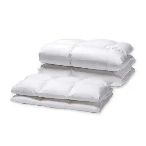 Daunendecke 240 x 220 cm von White Cloudz Aspen 4-Jahreszeiten Bettdecke
