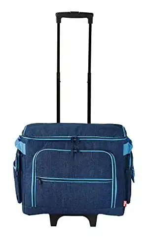 Nähmaschinen Trolley Prym 612633 Jeans in 44 x 22 x 36 cm