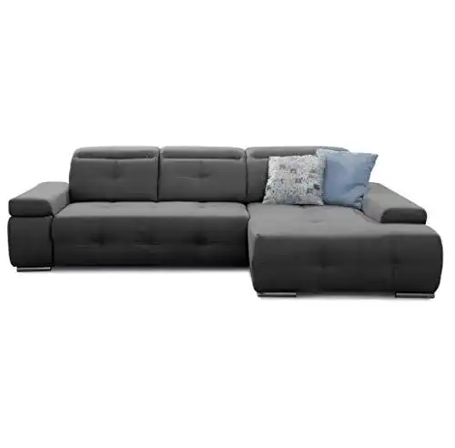 Sofa Cavadore Schlafsofa Mistrel mit XL-Longchair und Eckelement