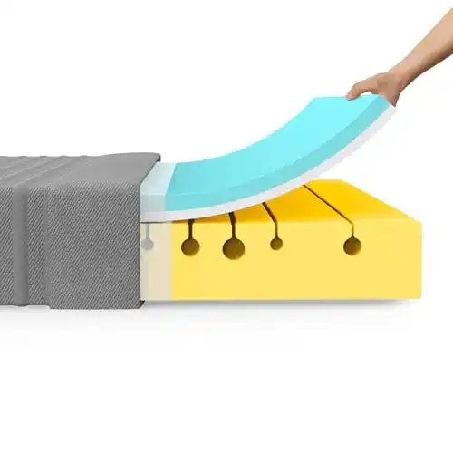 Neuentor Kaltschaummatratze 90×200 mit Memoryschaum