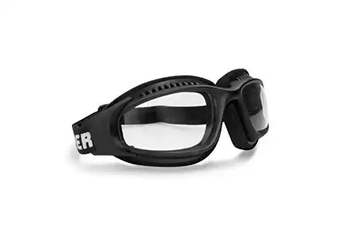 Bertoni AF113 Motorradbrille – Winddichte Schutzbrille für Motorradfahrer