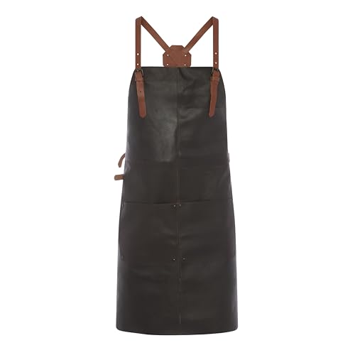 Grillschürze aus Leder Theodore – Arbeitsschürze mit Taschen