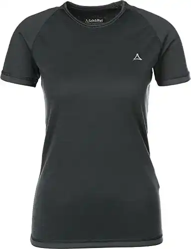Merino Sport Shirt für Damen von Schöffel mit halben Ärmeln