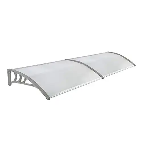 Vordach 300 x 100 cm aus Polycarbonat für Haustüren