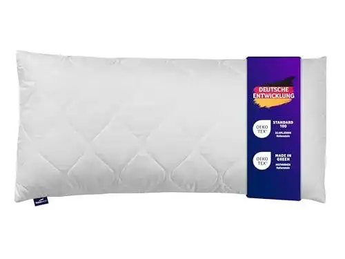 Allergiker Kopfkissen Traumnacht Cozy mit Mikrofaser Bezug 40×80 cm