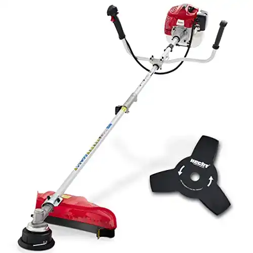Freischneider Hecht Rasentrimmer Benzin, mit 2-Takt-Motor