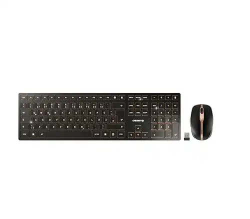 Funktastatur Cherry DW 9100 Slim – Kabelloses Tastatur-Maus-Set