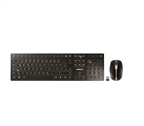 Funktastatur Cherry DW 9100 Slim – Kabelloses Tastatur-Maus-Set