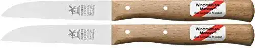 Windmühlenmesser 2 x kleines Gemüsemesser mit Holzgriff