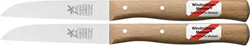 Windmühlenmesser 2 x kleines Gemüsemesser mit Holzgriff