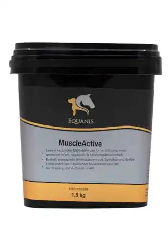 Muskelaufbau Pferdefutter Equanis MuscleActive zur Unterstützung