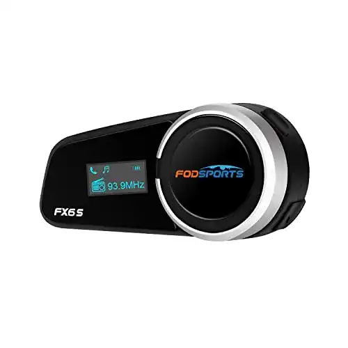 Fodsports FX6S Motorrad Intercom mit LCD Bildschirm und Bluetooth