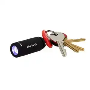 Taschenlampe Schlüsselanhänger Trixes Wiederaufladbar Schwarz LED