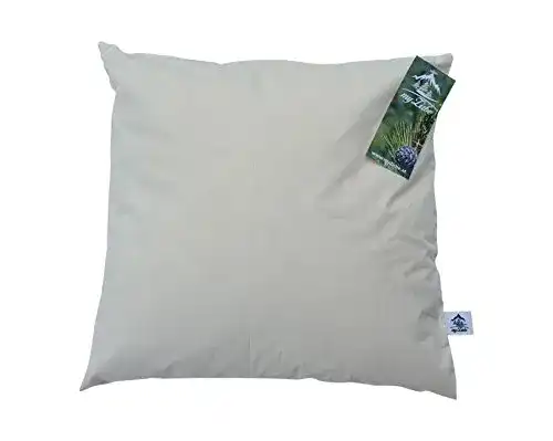 Zirbenkissen myZirbe Kopfkissen 40×40 cm mit Zirbenspänen