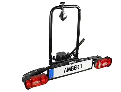 Eufab Fahrradträger EUFAB 11559 für 1 E-Bike, Anhängerkupplung, Schwarz