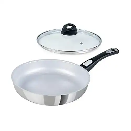 Bratpfanne Genius Cerafit Steel mit abnehmbarem Griff