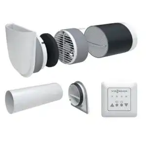 Dezentrale Wohnraumlüftung Viessmann Vitovent 100-D Set H00E A45