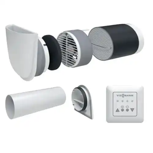 Dezentrale Wohnraumlüftung Viessmann Vitovent 100-D Set H00E A45