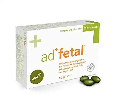 Adfetal Schwangerschaftsvitamine Vegan Pränatal für Frauen