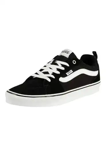 Vans Herren Filmore Sneaker in Schwarz/Weiß aus Suede und Canvas