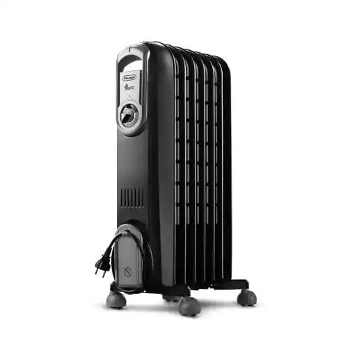 DeLonghi Vento Serie V550715.BG Heizkörper mit 7 Elementen und Timer