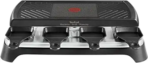 Tefal Raclette Grill Plancha Smart mit 8 Pfännchen und 1350 W