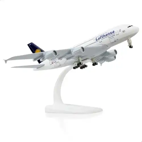 Modellflugzeug Qiyumoke 1/300 Metallmodell Lufthansa A380