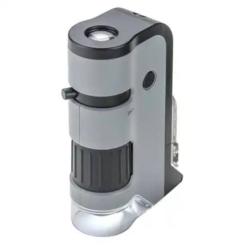 Taschenmikroskop Carson MicroFlip 100x-250x mit Smartphone-Adapter