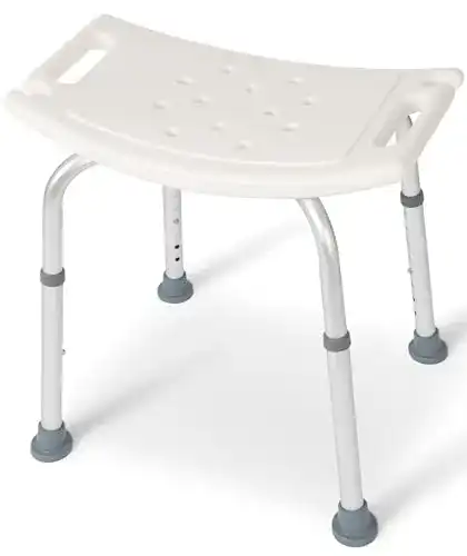 Duschhocker Dunimed – Höhenverstellbarer Duschstuhl von 39 bis 52 cm