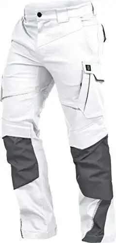 Arbeitshose Leib Wächter Flex-Line Bundhose in Weiß-Grau