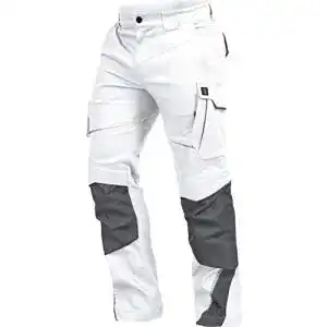 Arbeitshose Leib Wächter Flex-Line Bundhose in Weiß-Grau
