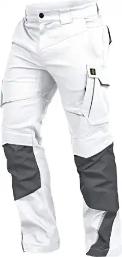 Arbeitshose Leib Wächter Flex-Line Bundhose in Weiß-Grau