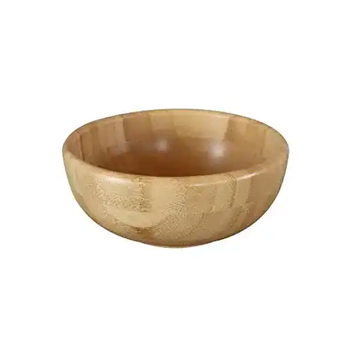Bambusschüssel Set von Pandoo Obstschale, Salatschüssel und Deko Bowl