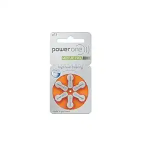 Power One Hörgeräte Batterien Typ 13 PR48 ohne Quecksilber