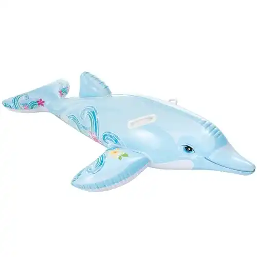Intex 58535NP 58001 Schwimmdelphin, blau, 1,75m x 66cm