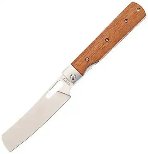 Herbertz Camping-Kochmesser mit 440 A Stahlklinge und Tagayasan-Holzgriff