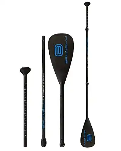 Brunelli Carbon Hybrid SUP Paddel 3-teilig verstellbar 180-220cm