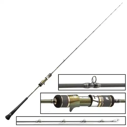 Hearty Rise Meeresrute 191 cm Slow Jigging III 650 g – Baitcaster Rute
