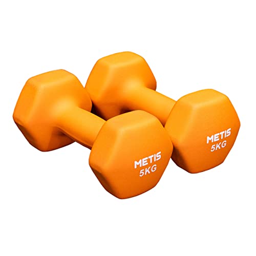 Metis Neopren Hex Hanteln Set 5 kg – Verschiedene Größen