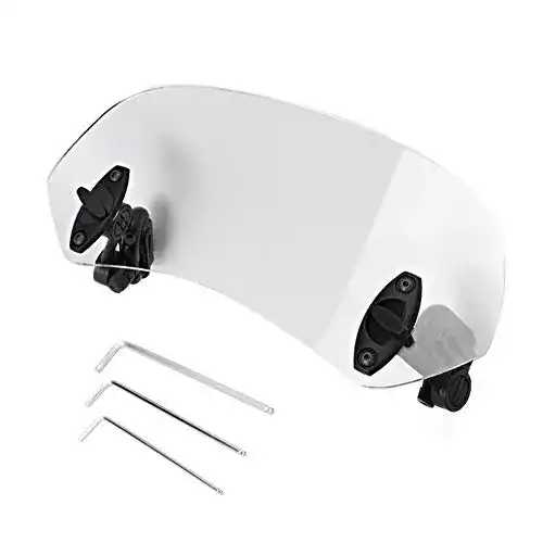 Motorrad-Windschild Dewin Verlängerung – Universelles Zubehör für Windschutzscheiben