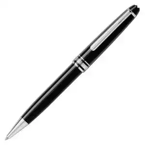 Montblanc Kugelschreiber 2866 mit Drehmechanik und Platinum-Clip