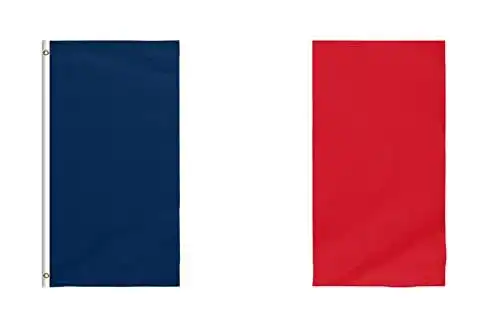 Frankreich Flagge Star Cluster 90 x 150 cm Polyester mit Ösen