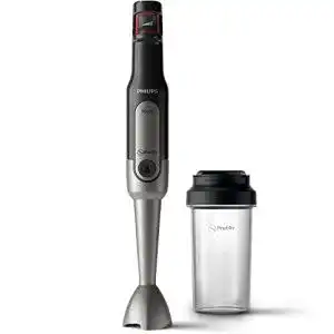 Philips Stabmixer Edelstahl Viva HR2650/90 mit 800W und ToGo Trinkflasche