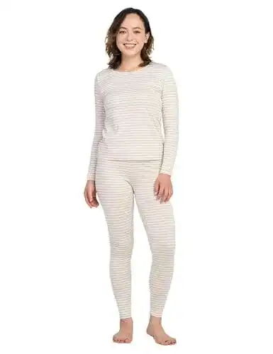 Ski-Unterwäsche Damen LAPASA Innenfleece Thermounterwäsche Set