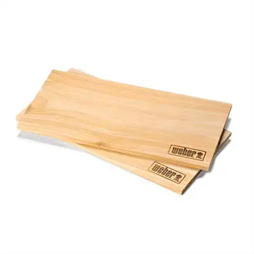 Räucherbrett aus Zedernholz groß (40 x 15 cm) im 2er Pack
