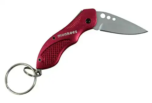 Taschenmesser Munkees Klappmesser II Schlüsselanhänger aus Edelstahl